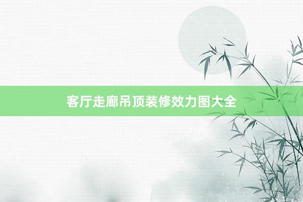 客厅走廊吊顶装修效力图大全